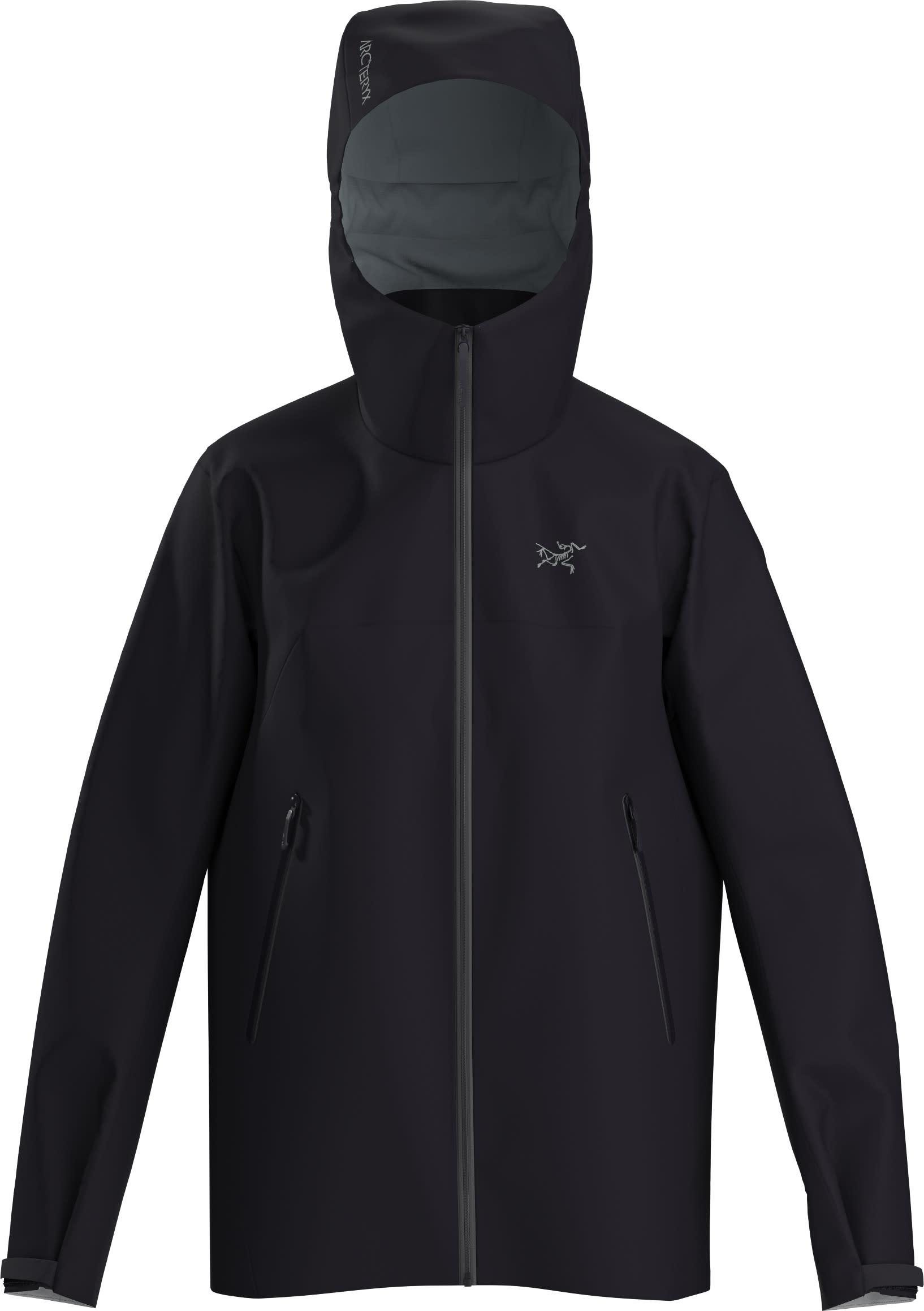 Svart Arc'teryx Beta skalljakke for dame sett forfra