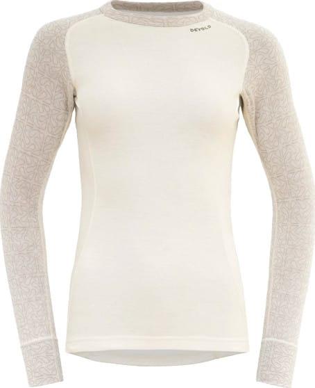 Hvit Devold Duo Active Merino 205 langermet undertrøye til dame